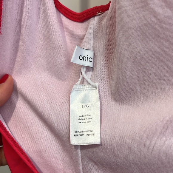 Onia red swimsuit - size large - Picture 3 of 3